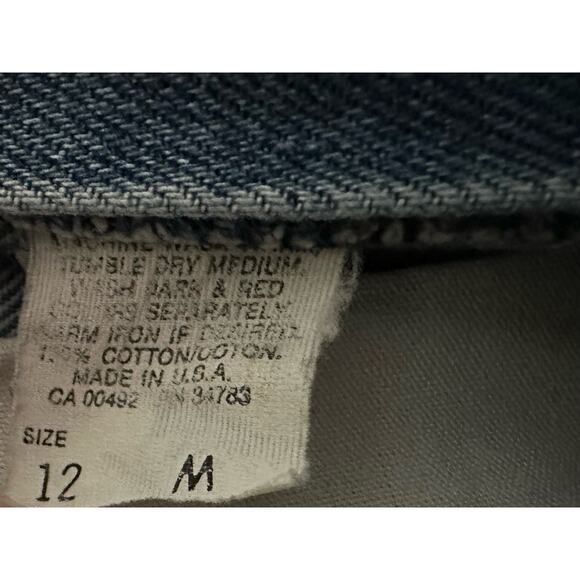 Vintage Womens Lee Jeans Size 26x28 Stonewash Tapered High Rise Rigid 80s - Picture 3 of 8